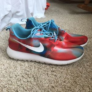 Multicolored Nike Tennis Shoes